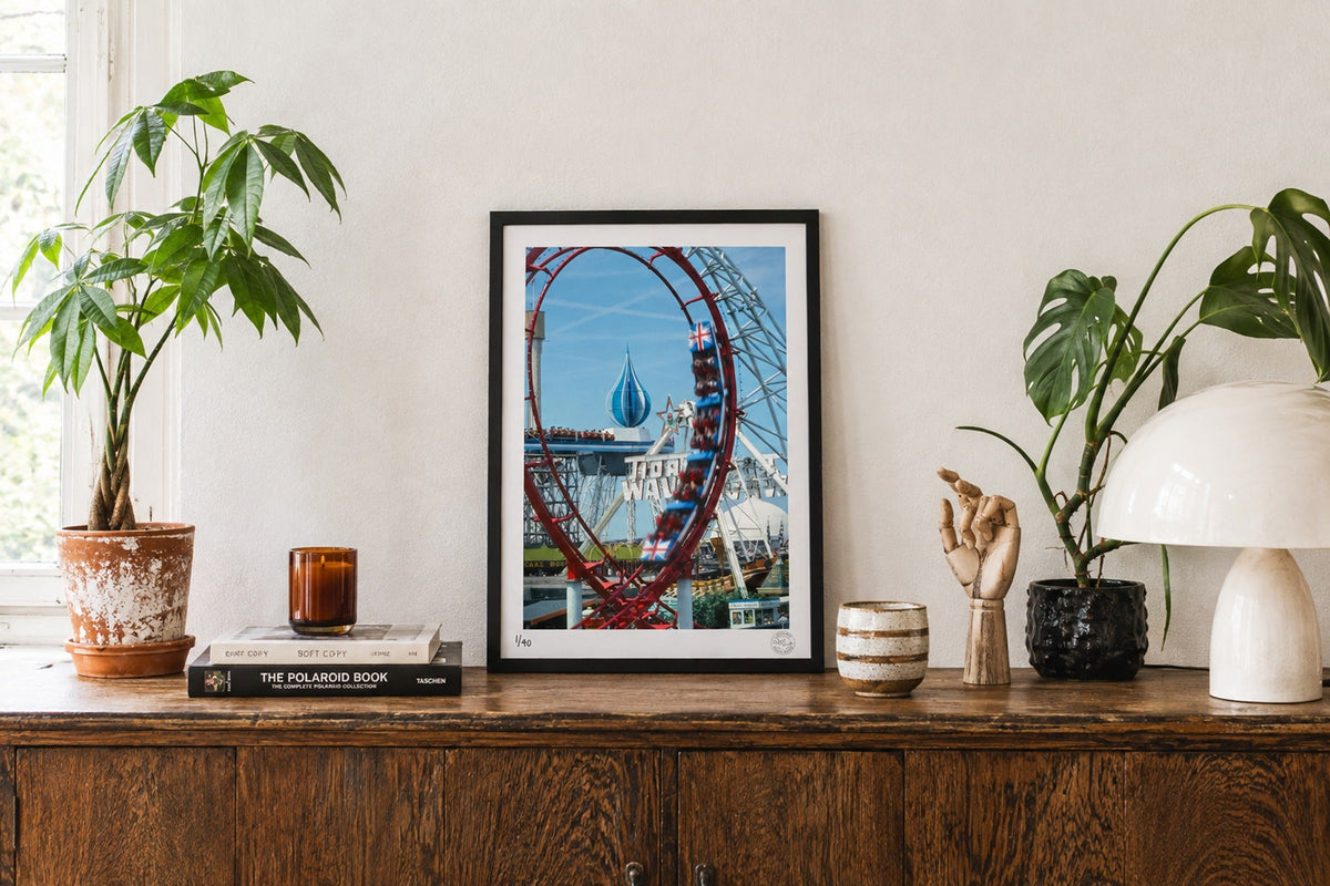 What Goes Up (1981) - England — A4 (21×30cm, 8×12") Black Frame