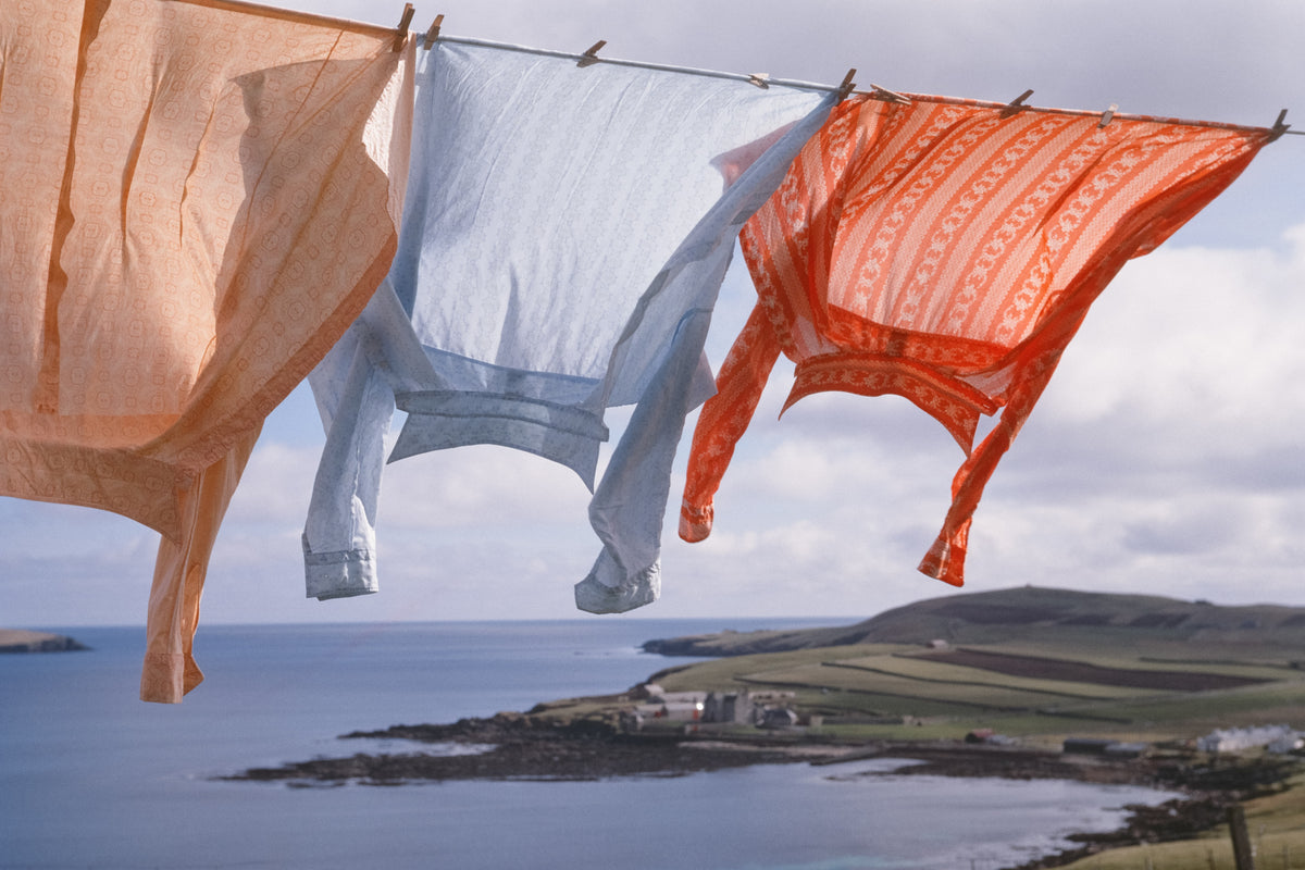 'Three Shirts on the Line' - 1973, Unknown Location