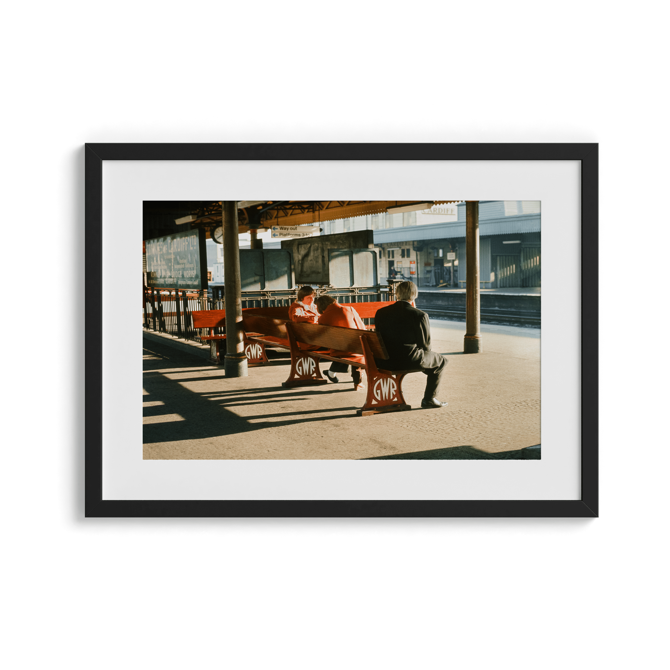 Waiting for the Train - England 1973 Photograph