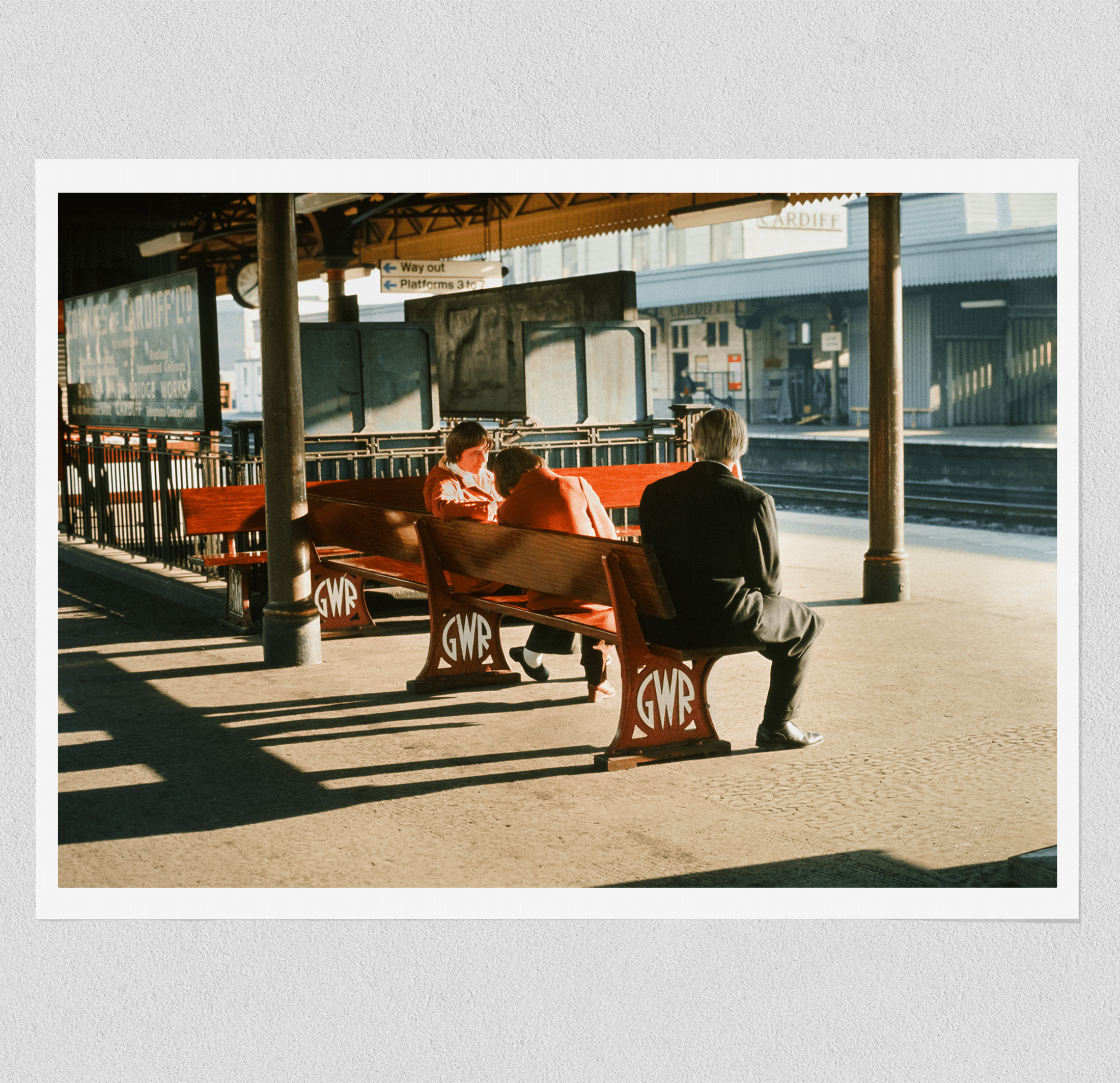 Waiting for the Train - England 1973 Photograph